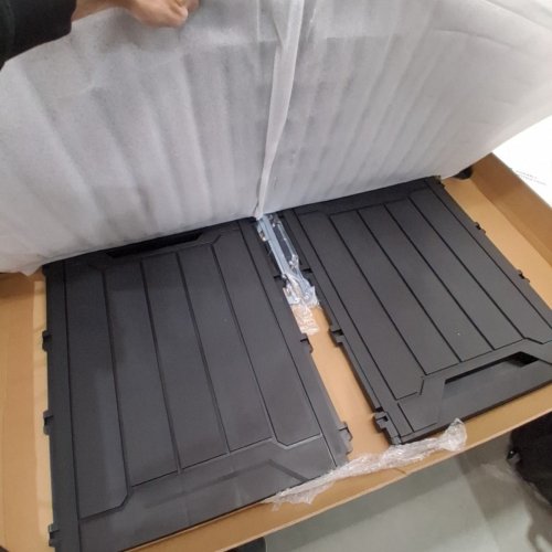 PURE & EASY OUTDOOR RESIN STORAGE DECK BOX - 80 GAL - 46" X 23" X 19" - BLACK (MODEL: FTPLDB-0216) image 3