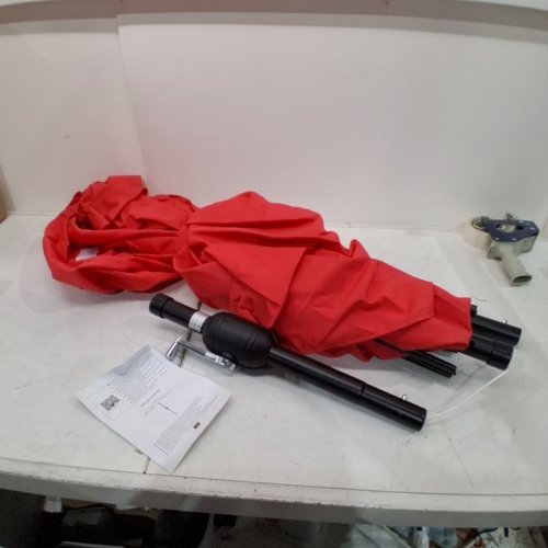 YAHEETECH 3-TIER PATIO UMBRELLA - 10FT W X 8.25FT H - RED (MODEL: 593104) image 2