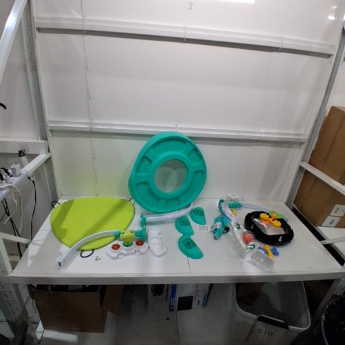BRIGHT STARTS BOUNCE BOUNCE BABY 2-IN-1 ACTIVITY CENTER JUMPER AND TABLE - 6M+ - PLAYFUL POND GREEN (MODEL: 11565) image 4