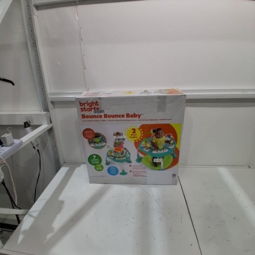 BRIGHT STARTS BOUNCE BOUNCE BABY 2-IN-1 ACTIVITY CENTER JUMPER AND TABLE - 6M+ - PLAYFUL POND GREEN (MODEL: 11565) image 6