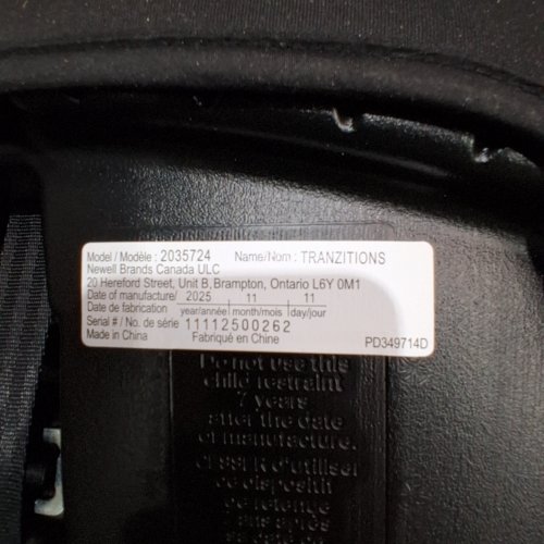GRACO TRANZITIONS 3-IN-1 HARNESS/HIGHBACK/BACKLESS BOOSTER CAR SEAT - 100LBS MAX/CAP - PROOF/BLACK (MODEL: 2035724) image 2