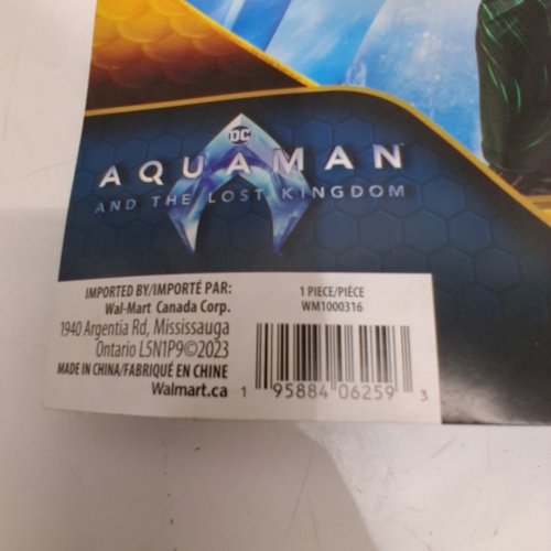 BOYS RUBIES AQUAMAN COSTUME - SMALL (4-6) - YELLOW/GREEN image 2