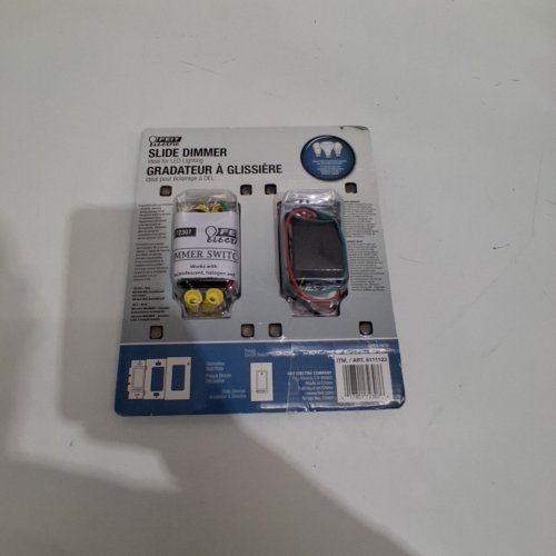 2PK FEIT ELECTRIC DIMMER SWITCH WORKS WITH 120V - NEUTRAL WIRE REQUIRED - WHITE - (MODEL:6111123) image 3