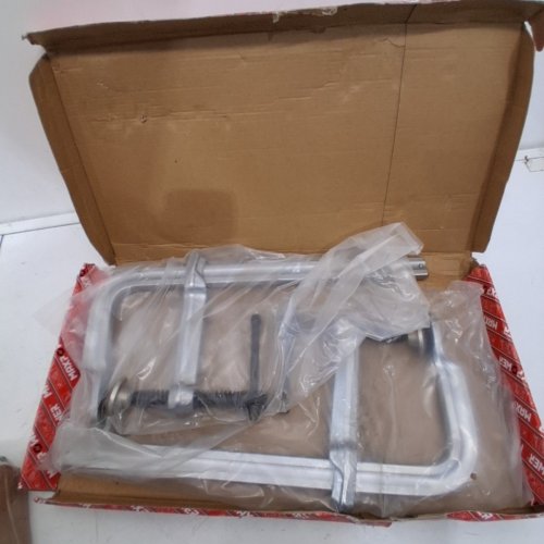 2PK MAXPOWER THICK RAIL F CLAM- 12" OPENING, 5-5/8" THROAT - SILVER (MODEL: MXP289) image 2