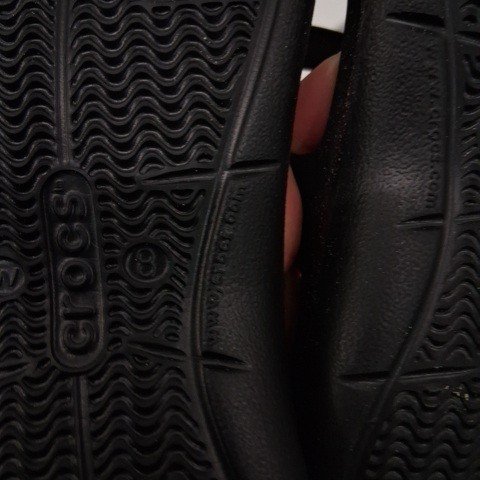 WOMENS CROCS GETAWAY STRAPPY SANDAL - SIZE 8 - BLACK (STYLE: 1075488) image 4