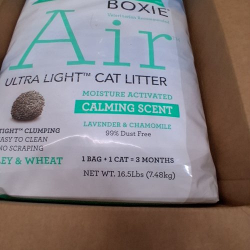 BOXIECAT GENTLY SCENTED CLUMPING PLANT-BASED CAT LITTER - 16.5LBS image 2