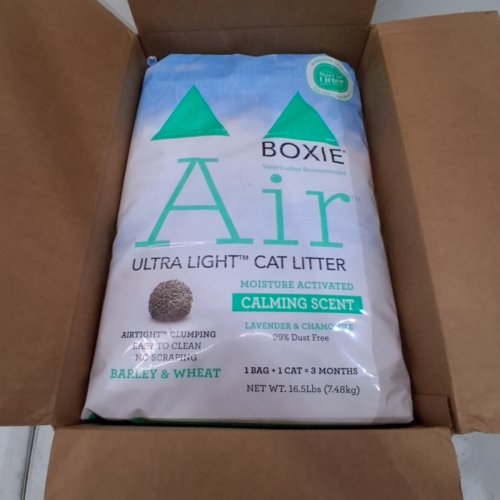 BOXIECAT GENTLY SCENTED CLUMPING PLANT-BASED CAT LITTER - 16.5LBS image 3