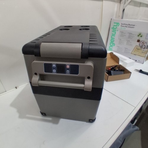EUHOMY ELECTRIC COOLER CAR REFRIGERATOR WITH BLUETOOTH APP CONTROL - 12V/24V DC - 47QT - BLACK/GREY - (MODEL: CF001-45GR-CAEH) image 6
