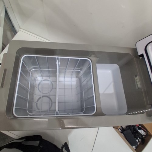 EUHOMY ELECTRIC COOLER CAR REFRIGERATOR WITH BLUETOOTH APP CONTROL - 12V/24V DC - 47QT - BLACK/GREY - (MODEL: CF001-45GR-CAEH) image 7