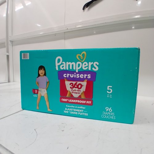 96PK PAMPERS PULL ON CRUISERS 360° 100% LEAKPROOF FIT DISPOSABLE BABY DIAPERS - SIZE 5 (27LBS+) image 2