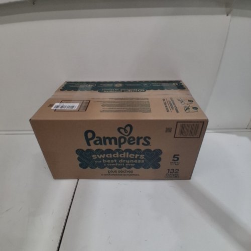 132PK PAMPERS SWADDLERS DISPOSABLE DIAPERS - SIZE 5 image 3