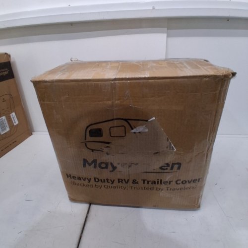 MAYRHOFEN OXFORD FABRIC WATERPROOF 6 LAYERED 5TH WHEEL RV COVER - 37FT-41FT - SILVER image 4