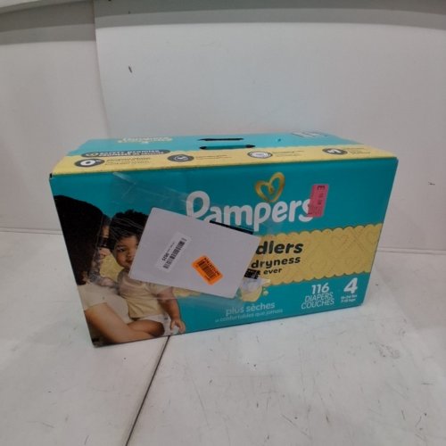 116PK PAMPERS SWADDLERS 360 LEAKPROOF DISPOSABLE BABY DIAPERS - SIZE 4 (15LBS- 34LBS)LBS) image 2