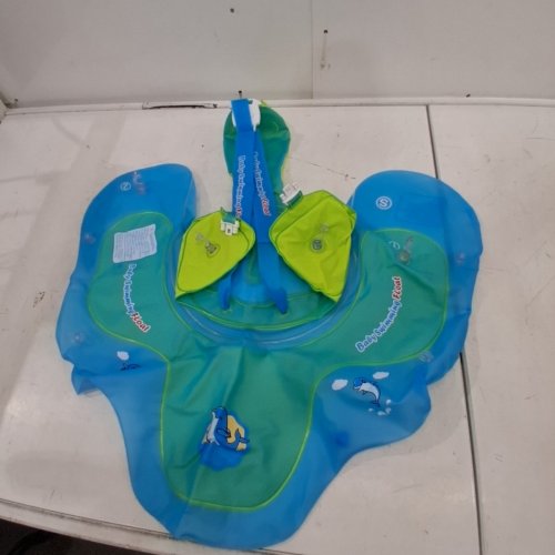 SWIMBOBO SWIMMING INFLATABLE BABY FLOAT FOR AGE 3-36 MONTHS - BLUE image 2
