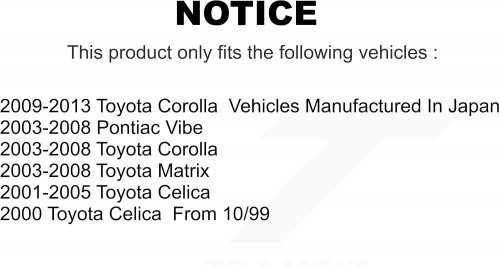 TOP QUALITY FRONT RIGHT LOWER SUSPENSION CONTROL ARM - FOR TOYOTA/PONTIAC MODELS - BLACK (MODEL: 72-CK640360) image 2
