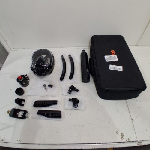 PORTABLE SCUBA DIVING TANK KIT WITH SNORKEL MASK WITH CARRYING CASE - 0.5L TANK - BLACK image 2
