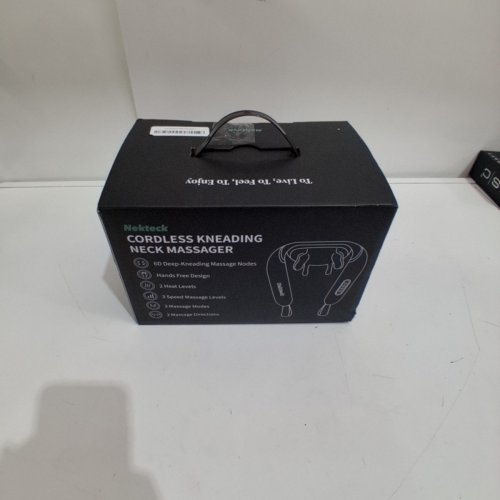 NEKTECK CORDLESS KNEADING NECK MASSAGER - 10W, 5 V, 2000 MAH - BLACK (MODEL: NK-NM09) image 5