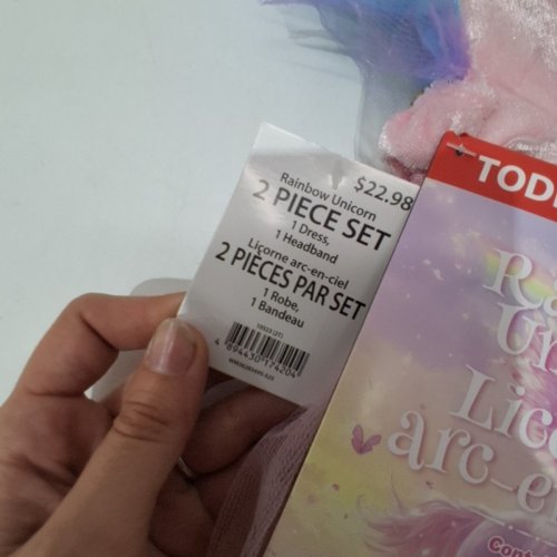 2PC GIRL'S PALAMON RAINBOW UNICORN COSTUME - 2T - MULTICOLOURED image 3