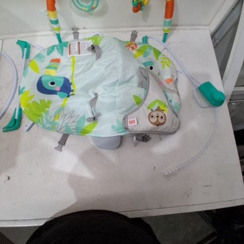BRIGHT STARS VIBRATING BOUNCER WITH TOY BAR - RAINFOREST VIBES (MODEL:12227) image 5