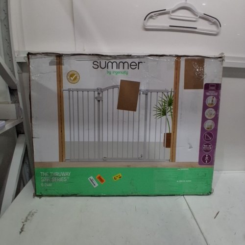 SUMMER INFANT BY INGENUITY THE THRUWAY 53W SERIES EXTRA TALL & WIDE SAFETY BABY/PET GATE - 29.5"-53” X 38" - WHITE (MODEL: 17173) image 4