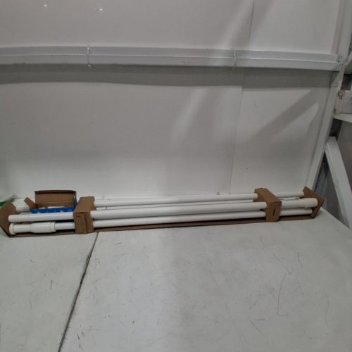 UMBRA ANYWHERE EXPANDABLE ROOM DIVIDER DAMAGE-FREE TENSION CURTAIN ROD, 124.5" X 2.75" X 69" - WHITE (MODEL: 1012718-660-REM) image 2