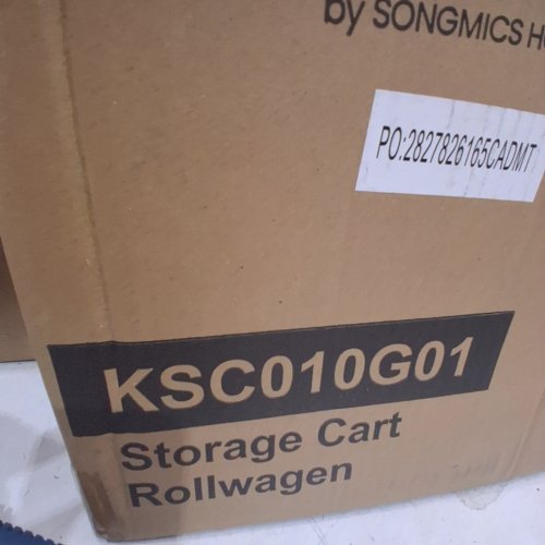 SONGMICS 4-TIER ROLLING STORAGE CART - DARK GRAY (MODEL: KSC010G01) image 2