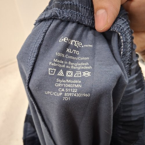 MEN'S GEORGE CAMOUFLAGE PAJAMA SHORTS - EXTRA LARGE - NAVY BLUE (STYLE: GRY10407MN) image 3