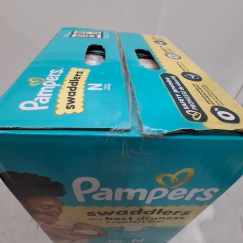 136PK PAMPERS SWADDLERS DIAPERS - NEWBORN SIZE image 3