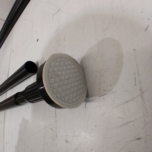 ADJUSTABLE NO DRILL NON-SLIP STEEL TENSION ROD - 41" - 144" - BLACK image 2