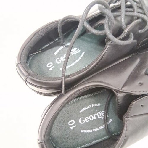 MEN'S GEORGE LACE-UP DRESS SHOES - SIZE 10 - BLACK (STYLE: 11LOUY17) image 2