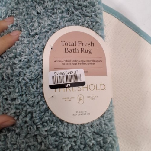 THRESHOLD BATH RUG - 23" X 37" - BLUE (STYLE: TOTAL FRESH) image 3