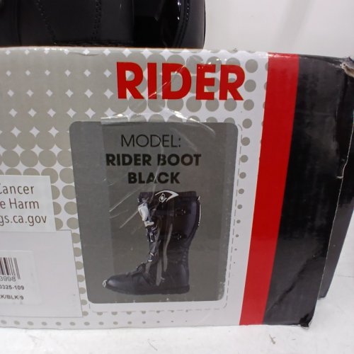 MEN'S O'NEAL RIDER BOOT - SIZE 9/42 - BLACK (STYLE:0325-109) image 8