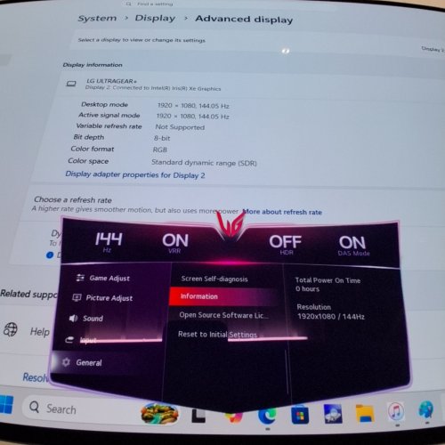 LG ULTRAGEAR GX8 GAMING MONITOR - 32" OLED | 4K UHD | DUAL MODE UGH 165HZ | FHD 330HZ | 0.03MS DELAY - BLACK - (MODEL: 32GX850A) image 2