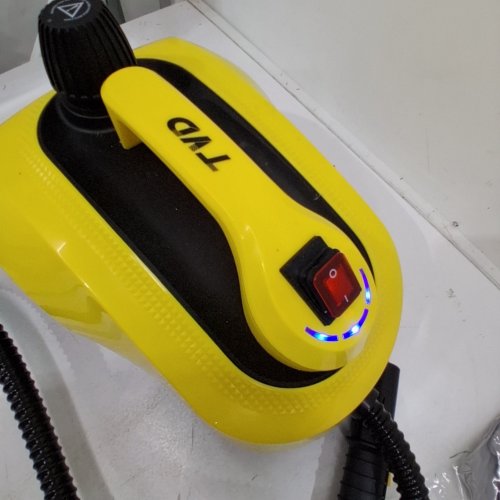 TVD MULTI-USE STEAM CLEANER WITH ACCESSORIES - 1.5L TANK - 1800W - YELLOW/BLACK (MODEL: SW-608) image 2