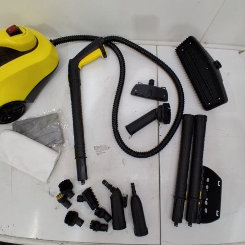 TVD MULTI-USE STEAM CLEANER WITH ACCESSORIES - 1.5L TANK - 1800W - YELLOW/BLACK (MODEL: SW-608) image 4