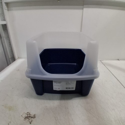 IRIS LARGE HIGH-SHIELD LITTER PAN - 15" X 19" - NAVY image 2