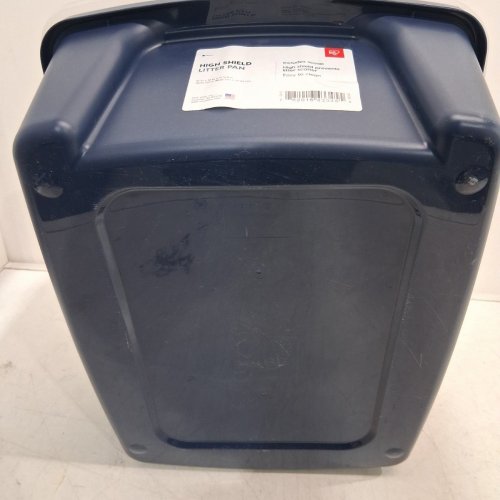 IRIS LARGE HIGH-SHIELD LITTER PAN - 15" X 19" - NAVY image 3