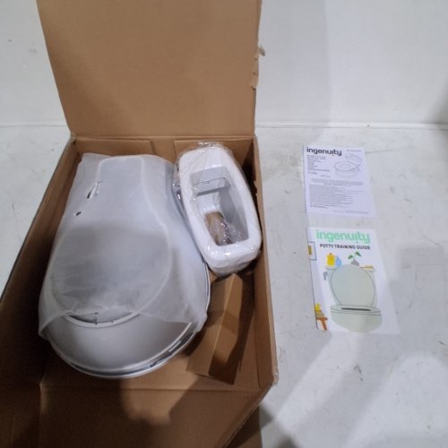 SUMMER BY INGENUITY "MY SIZE POTTY PRO" POTTY TRAINING TOILET WITH FLUSHING SOUNDS AND STORAGE - 50LBS MAX - WHITE (MODEL: 11124-E) image 2