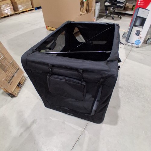 AMAZON BASICS PORTABLE FOLDING SOFT DOG TRAVEL CRATE - XXL - 42" X 31" X 31" - BLACK image 3