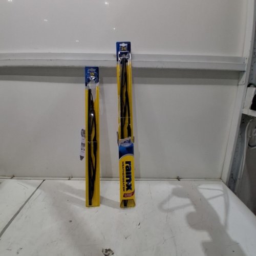 2PK RAINX WEATHERBEATER AUTOMOTIVE REPLACEMENT WINDSHIELD WIPER BLADES FOR SELECT MODELS - 24" / 19" - (MODEL: 820148) image 2
