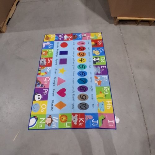 ABC EDUCATIONAL FLOOR MAT - 58" X 38" - MULTICOLOR image 3