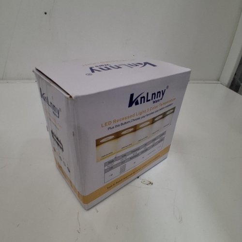 KNLNNY WARE LED RECESSED DIMMABLE LIGHT WITH JUNCTION BOX - 750 LM - 9W - 4" - WHITE (MODEL: KL001) image 3