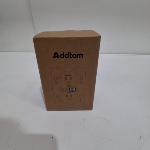 ADDTAM USB WALL TAP POWER STRIP - 10 PORTS - BLACK (MODEL: AD5110) image 2