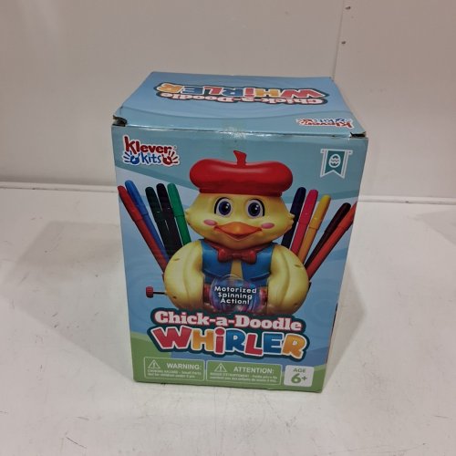 KLEVER KITS SPINNING ACTION CHICK-A-DOODLE WHIRLER TOY. EGG DECORATOR image 3