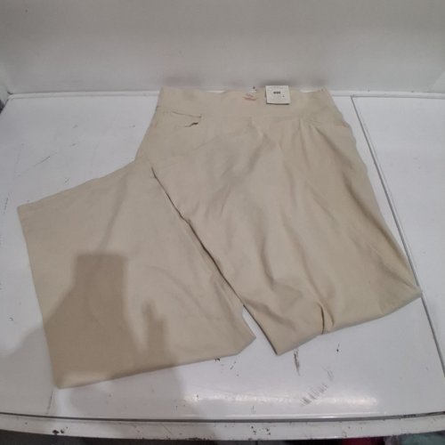 WOMEN'S IYLA WIDE LEG JEANS - LARGE - BEIGE image 2