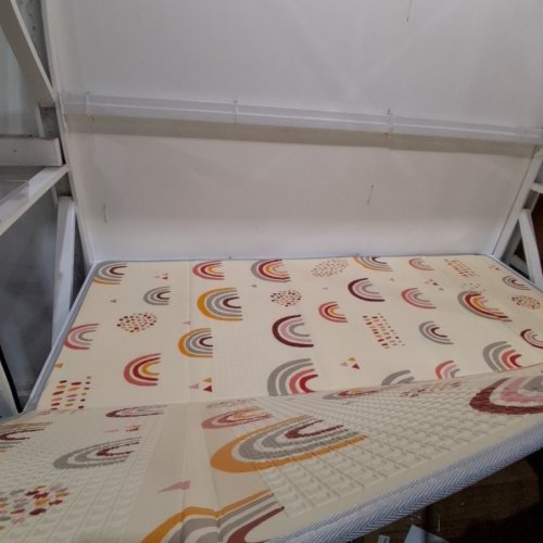 BABY HUG CARE REVERSIBLE EASY CLEAN PLAY MAT WITH CARRYING CASE - 70" X 60" - MULTICOLOR image 3
