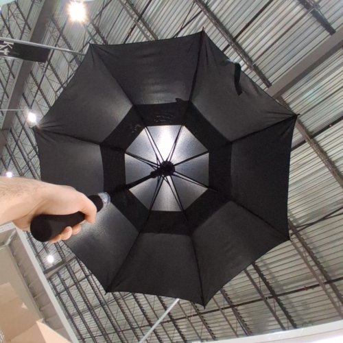 G4FREE GOLF UMBRELLA EXTRA LARGE VENTED UMBRELLA WITH CARRYING BAG - 68" - BLACK image 3