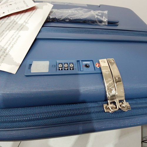 HANKE HARDSIDE SPINNER EXPANDABLE LUGGAGE WITH CUP HOLDER - 28" - INTERSTELLAR BLUE (MODEL: KH9889) image 6