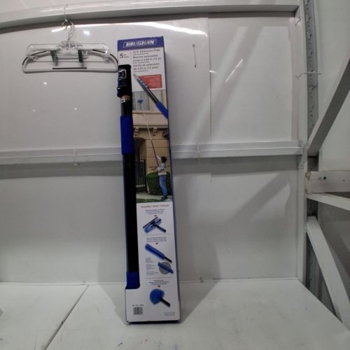 5PC VAUGHAN HOME CLEANING KIT - 12FT EXTENSION POLE WITH ACCESSORIES - BLUE AND BLACK - (MODEL: 1718585) image 5