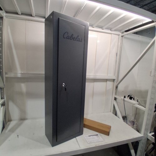 BPS 8-GUN SECURITY CABINET - 55" X 17" X 10" - GREY (MODEL:13190) image 2